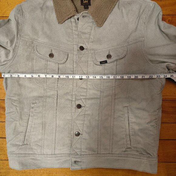 Lee gray corduroy sherpa lined rider jacket NWT - Picture 5 of 13